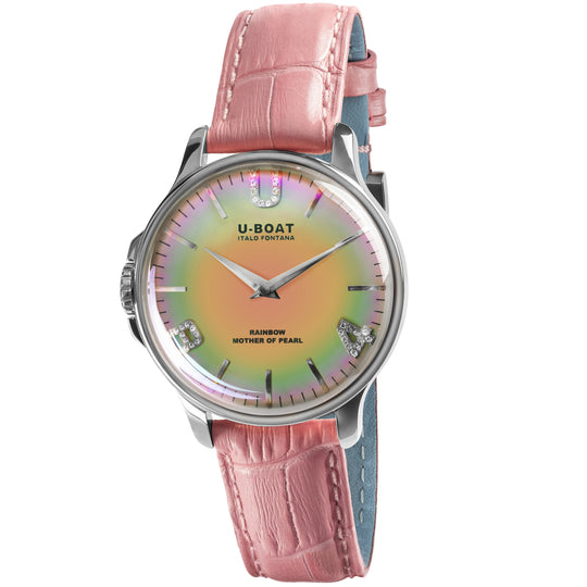 U-Boat 8472 Ladies Pink Rainbow Watch