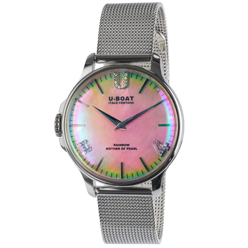 Analogue Watch - U-Boat 8472/MT Ladies Pink MOP Rainbow Watch