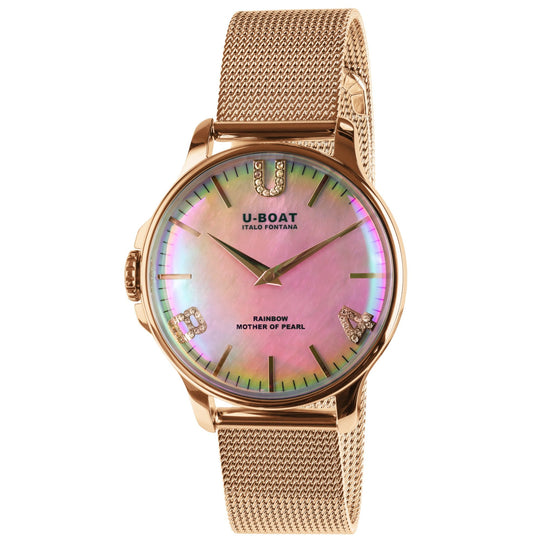 U-Boat 8473/MT Ladies Gold Rainbow Watch