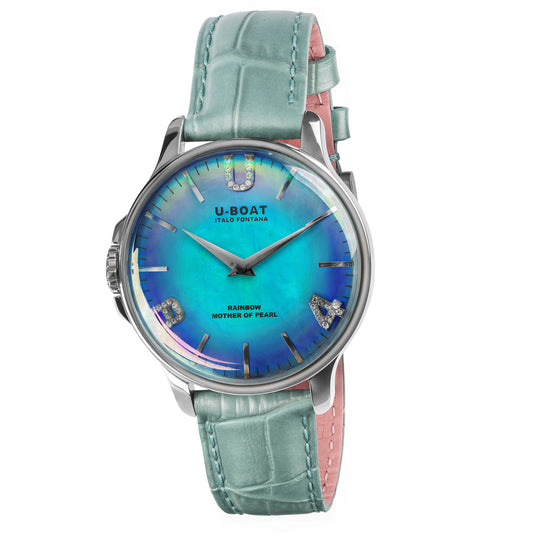 U-Boat 8474 Ladies Turquoise Rainbow Watch