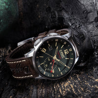 Analogue Watch - U-Boat 8500 Men's Green Calf Doppiotempo Watch