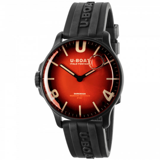 U-Boat 8697/B Darkmoon 44MM Cardinal Red IPB/B Men's Watch
