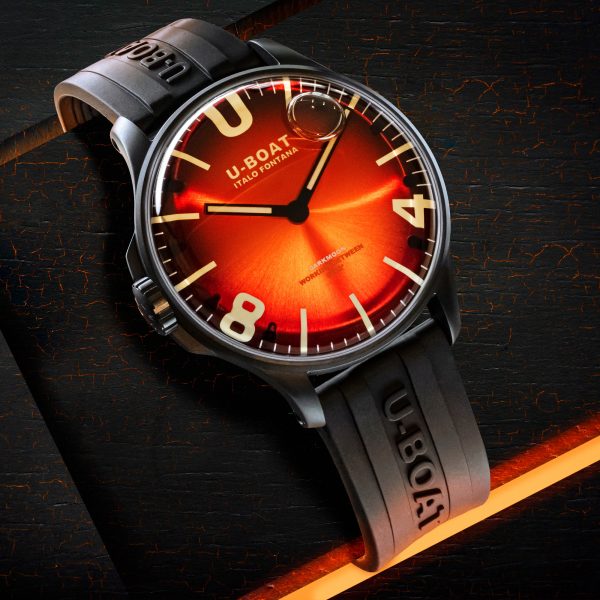 Analogue Watch - U-Boat 8697/B Darkmoon 44MM Cardinal Red IPB/B Men's Watch
