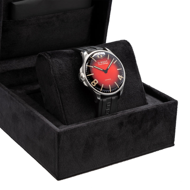Analogue Watch - U-Boat 8701/B Men's Cardinal Red Darkmoon Watch