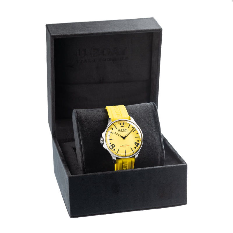 Analogue Watch - U-Boat 8964 Men's Darkmoon 44mm Yellow SS  Watch