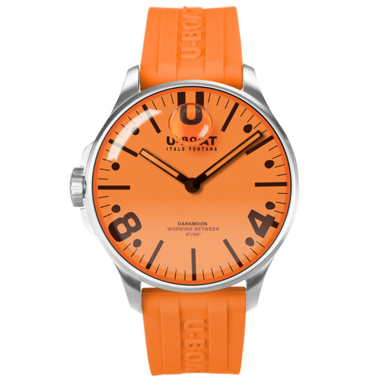 U-Boat 8965 Men's Darkmoon 44mm Orange SS  Watch