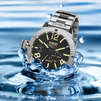 Analogue Watch - U-Boat 9007/A/MT Men's Black Sommerso Watch
