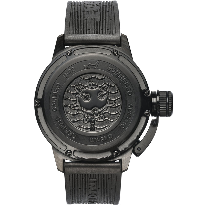 Analogue Watch - U-Boat 9015 Men's Black Sommerso Watch