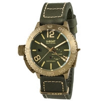Analogue Watch - U-Boat 9088 Men's Green Doppiotempo Watch