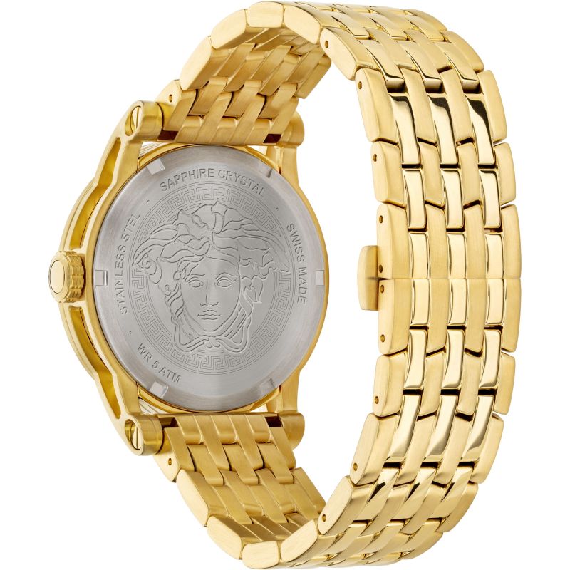 Analogue Watch - Versace Code IP2N Men's Gold Watch VEPO00420