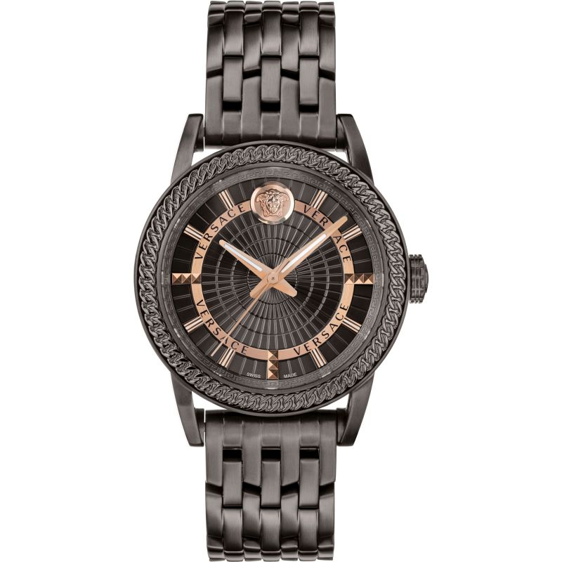 Analogue Watch - Versace Code IPGun Men's Black Watch VEPO00520