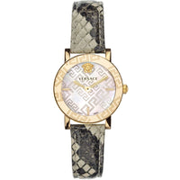 Analogue Watch - Versace Greca Glass Ladies Black Watch VEU300121