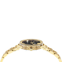 Analogue Watch - Versace Greca Glass Ladies Gold Watch VEU300621
