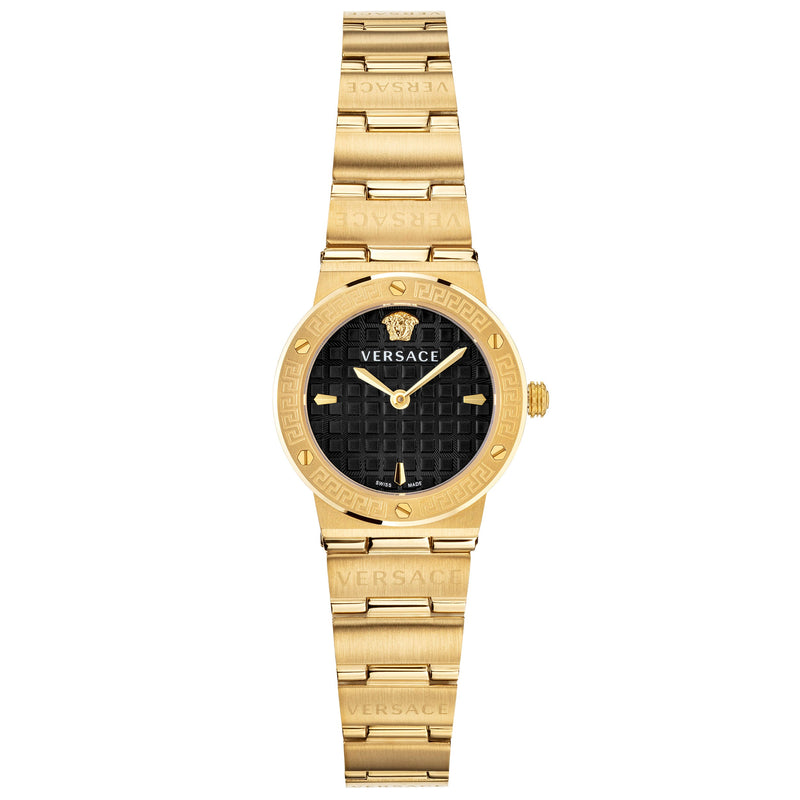 Analogue Watch - Versace Greca Logo Ladies Gold Watch VEZ100521