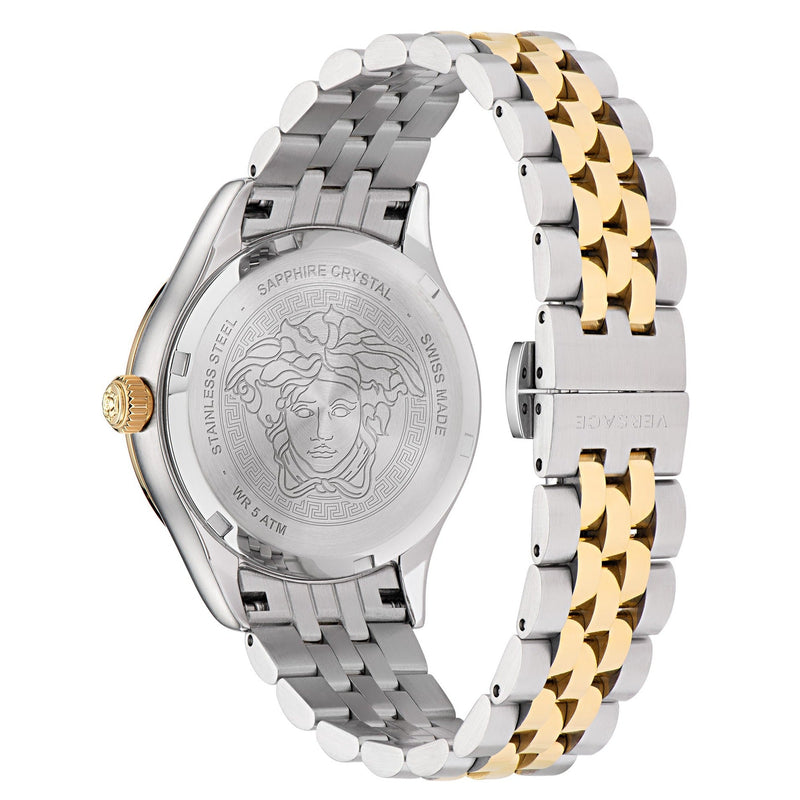 Analogue Watch - Versace Hellenyium Ladies Two-Tone Watch VE2S00522