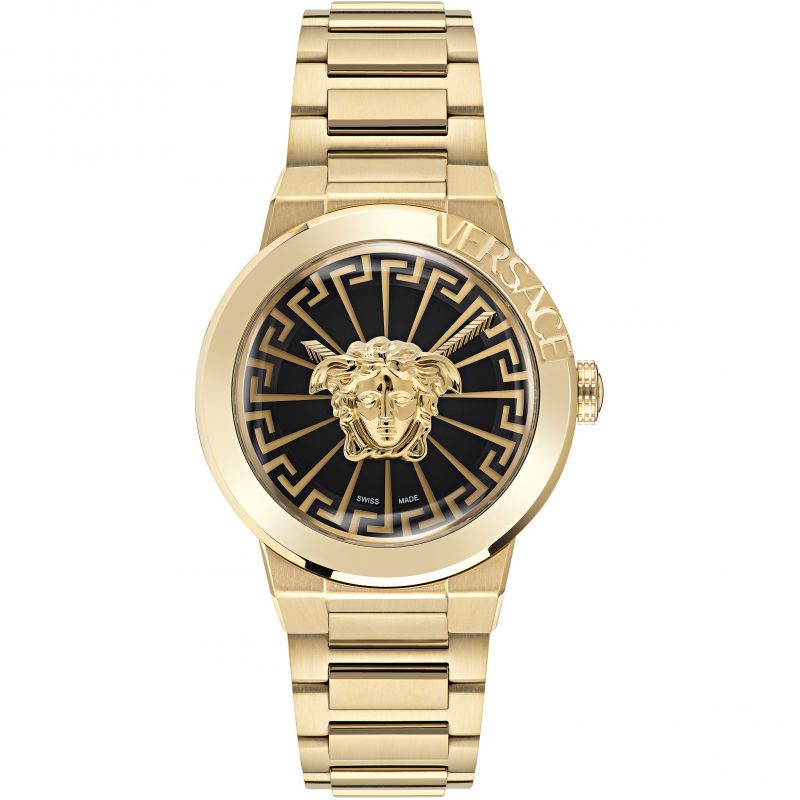 Analogue Watch - Versace Medusa Infinite Ladies Gold Watch VE3F00522