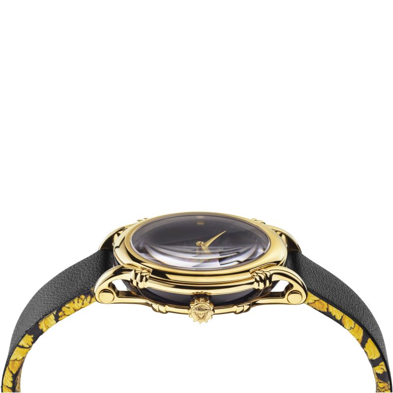 Analogue Watch - Versace Safety Pin Ladies Black Watch VEPN00320