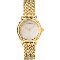 Analogue Watch - Versace Safety Pin Ladies Gold Watch VEPN00520