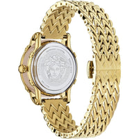 Analogue Watch - Versace Safety Pin Ladies Gold Watch VEPN00520
