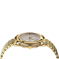 Analogue Watch - Versace Safety Pin Ladies Gold Watch VEPN00520