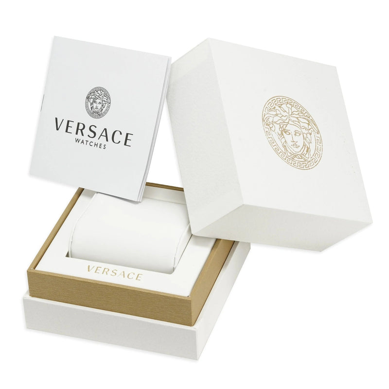 Analogue Watch - Versace Safety Pin Ladies Gold Watch VEPN00520