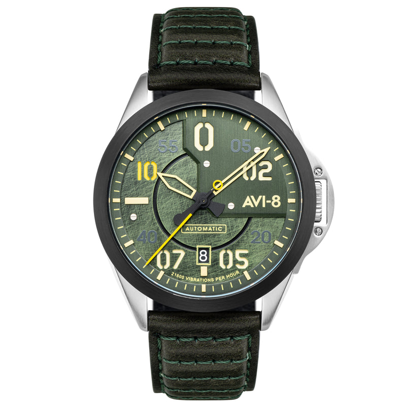 Automatic Watch - AVI-8 Hitchcock Automatic Greentree Watch AV-4086-03