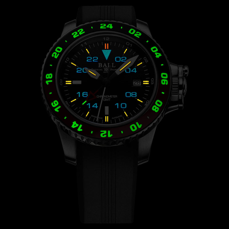 Automatic Watch - Ball Engineer Hydrocarbon AeroGMT II Men's Black Watch DG2018C-P3C-BK