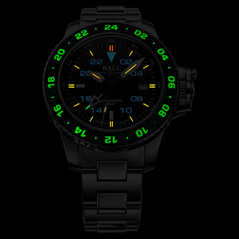 Automatic Watch - Ball Engineer Hydrocarbon AeroGMT II Men's Black Watch DG2018C-S11C-BK