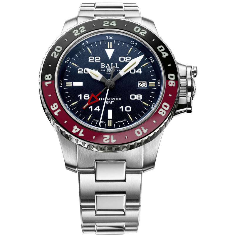 Automatic Watch - Ball Engineer Hydrocarbon AeroGMT II Men's Blue Watch DG2018C-S3C-BE