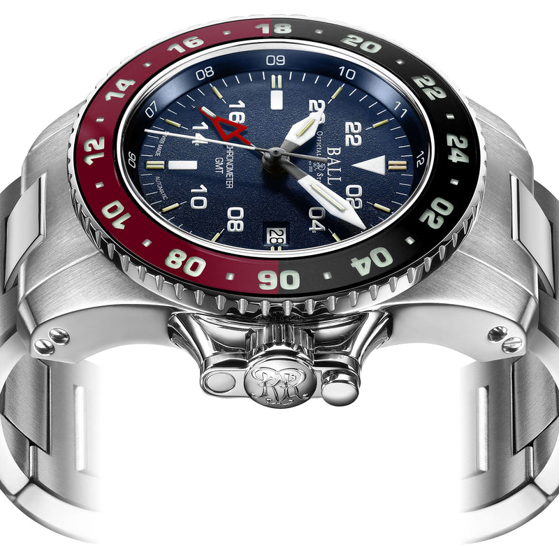 Automatic Watch - Ball Engineer Hydrocarbon AeroGMT II Men's Blue Watch DG2018C-S3C-BE