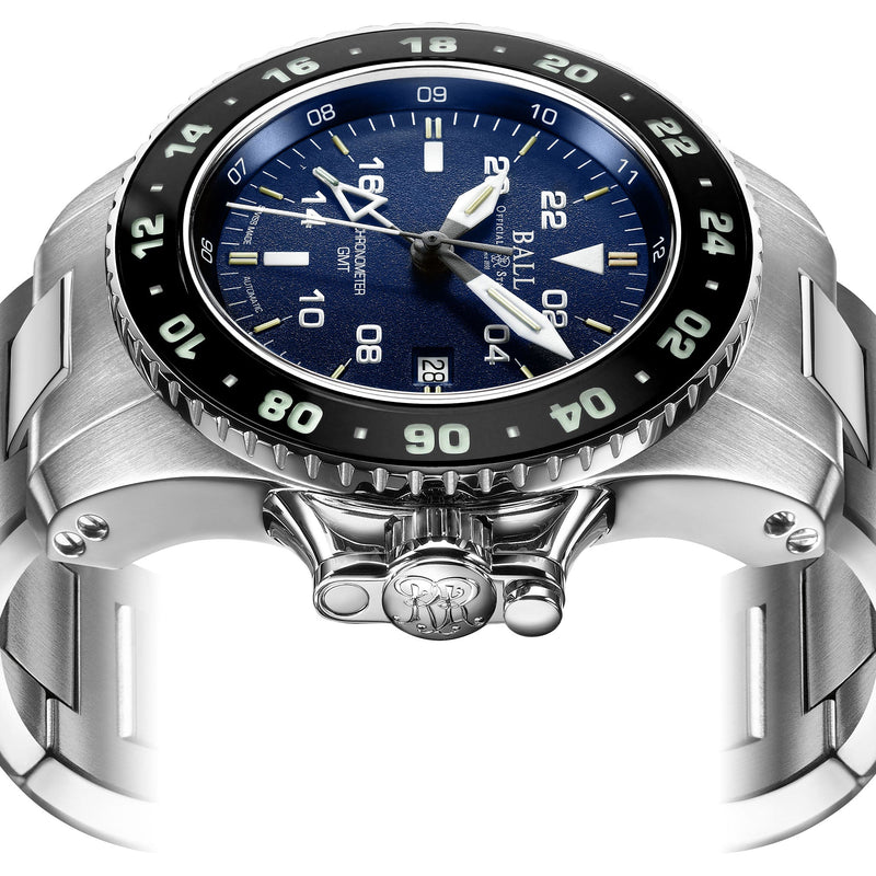 Automatic Watch - Ball Engineer Hydrocarbon AeroGMT II Men's Blue Watch DG2018C-SC-BE