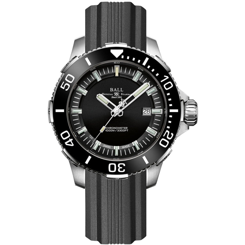 Automatic Watch - Ball Engineer Hydrocarbon DeepQUEST Ceramic Men's Black Watch DM3002A-P3CJ-BK