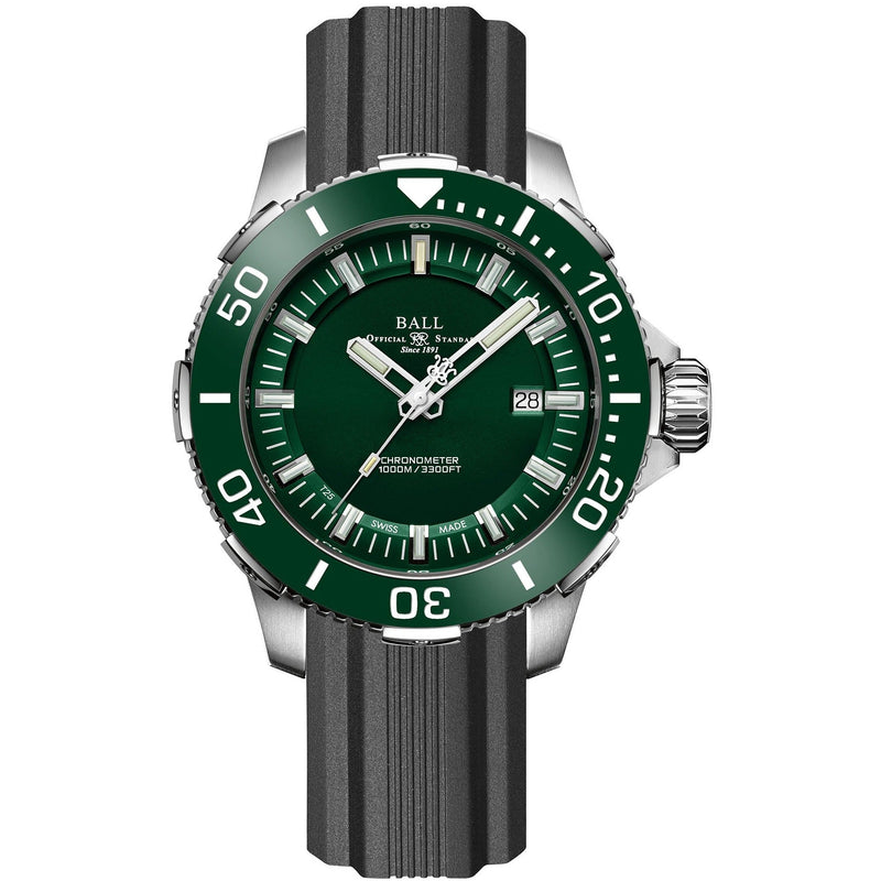 Automatic Watch - Ball Engineer Hydrocarbon DeepQUEST Ceramic Men's Green Watch DM3002A-P4CJ-GR