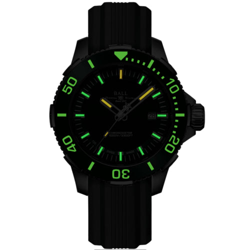 Automatic Watch - Ball Engineer Hydrocarbon DeepQUEST Ceramic Men's Green Watch DM3002A-P4CJ-GR