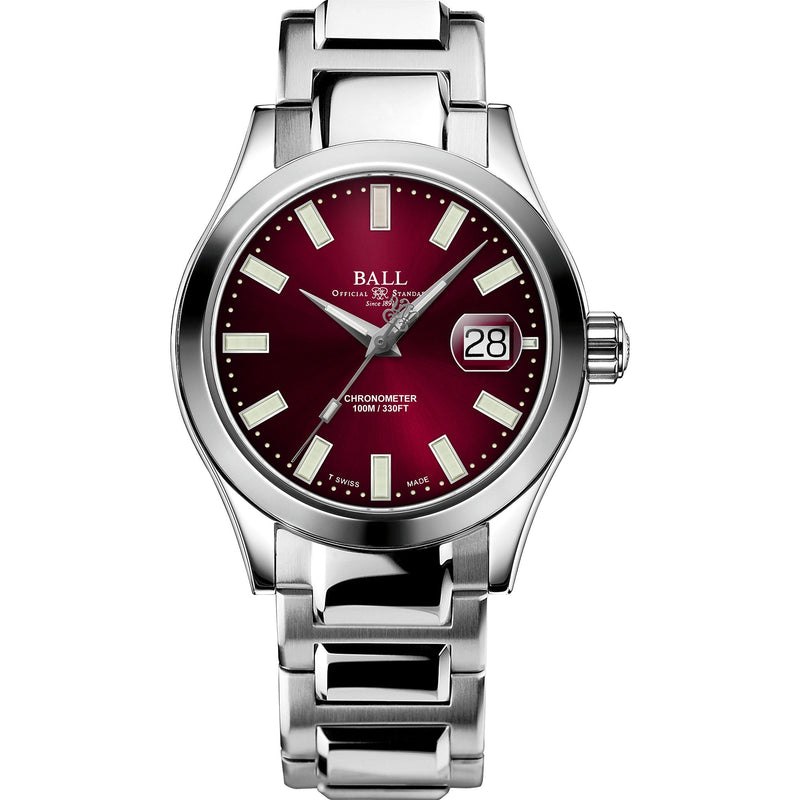 Automatic Watch - Ball Engineer III Marvelight Chronometer Men's Red Watch NM9026C-S27C-RD