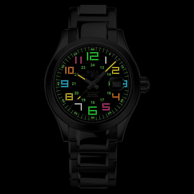 Automatic Watch - Ball Engineer M Marvelight Pioneer Men's Black Watch NM9032C-S2C-BK2