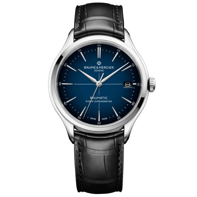 Automatic Watch - Baume Mercier Men's Black Clifton Watch BM0A10467