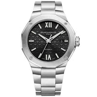 Automatic Watch - Baume Mercier Men's Black Riviera Watch BM0A10621