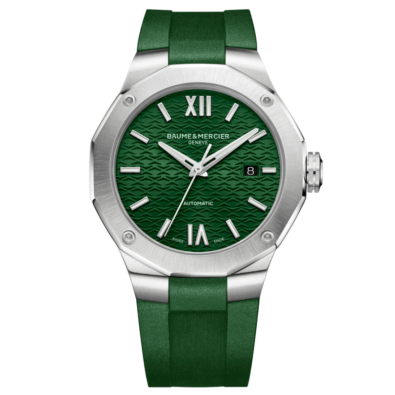 Automatic Watch - Baume Mercier Men's Green Riviera Watch BM0A10618