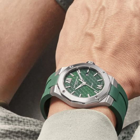 Automatic Watch - Baume Mercier Men's Green Riviera Watch BM0A10618