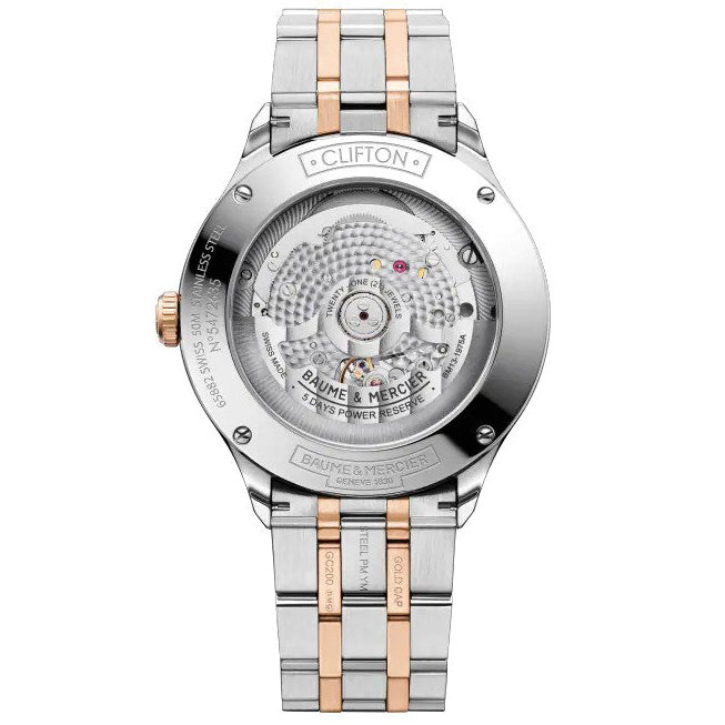 Automatic Watch - Baume Mercier Men's Two-Tone Clifton Watch BM0A10458