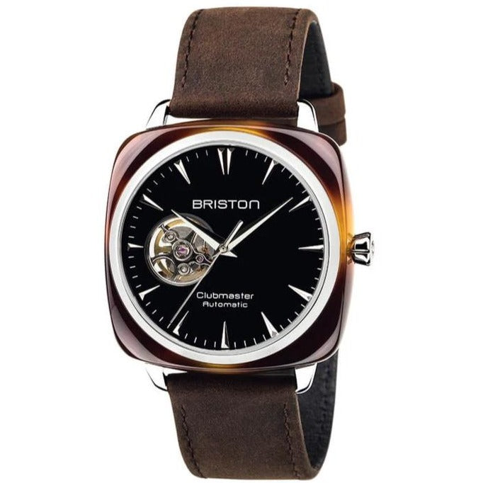 Automatic Watch - Briston Brown Clubmaster Iconic Automatic Watch 18740.SA.TI.1.LVC