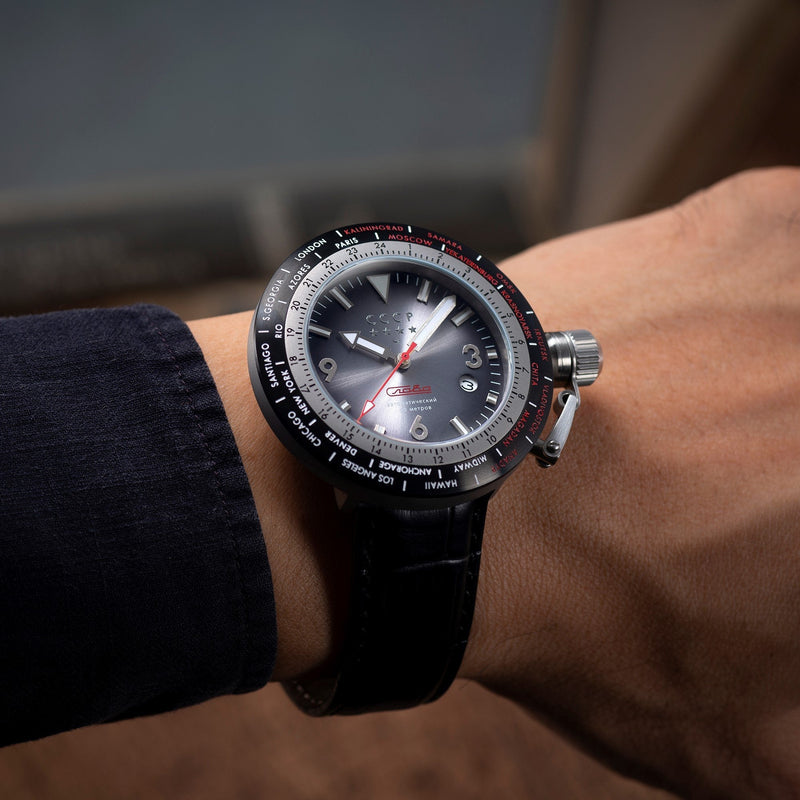 Automatic Watch - CCCP Black Russia Timezone Automatic CCCP Watch CP-7053-01