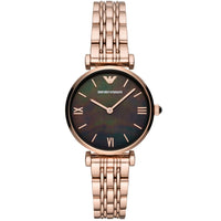 Automatic Watch - Emporio Armani AR11145 Ladies Automatic T-Bar Gianni Rose Gold Watch
