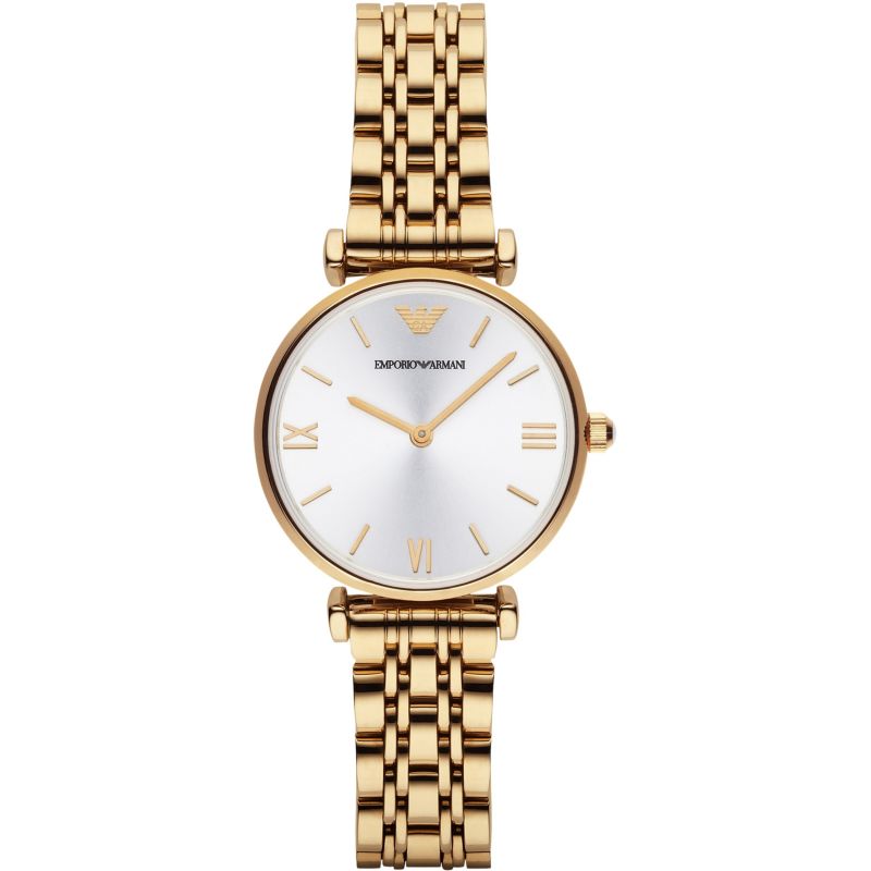 Automatic Watch - Emporio Armani AR1877 Ladies Automatic T-Bar Gianni Gold Watch