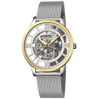 Automatic Watch - Festina F20537/1 Men's Silver Automatic Skeleton Watch