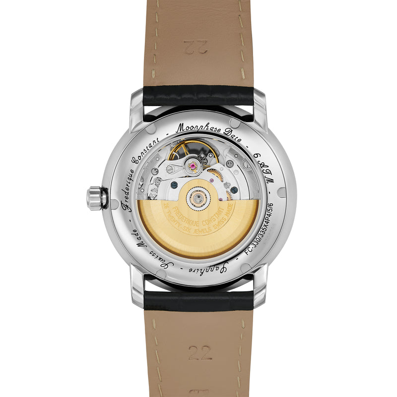 Automatic Watch - Frederique Constant Men’s Classics Heart Beat Moonphase Black Watch  FC-335MC4P6