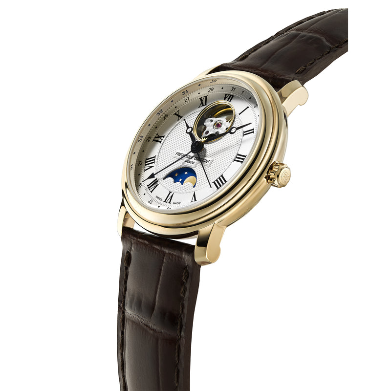 Automatic Watch - Frederique Constant Men’s Classics Heart Beat Moonphase Brown Watch  FC-335MC4P5