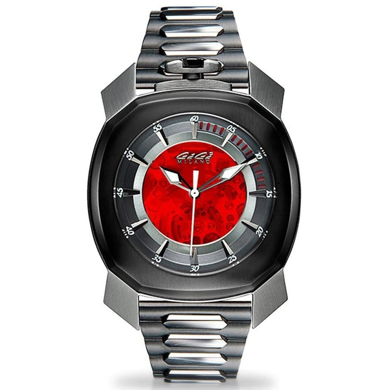 Automatic Watch - Gaga Milano Men's Red Frame One Automatic Watch 7079ICM01BQ