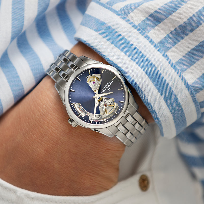 Hamilton watch sales jazzmaster open heart